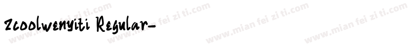 zcoolwenyiti Regular字体转换
